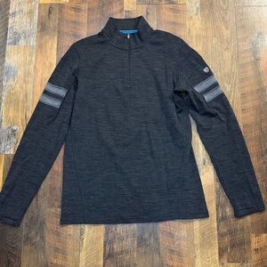 No-brand Men's Black and Grey Sweatshirt